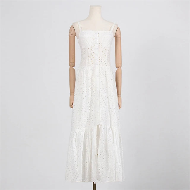 Hollow out Lace dress Beach