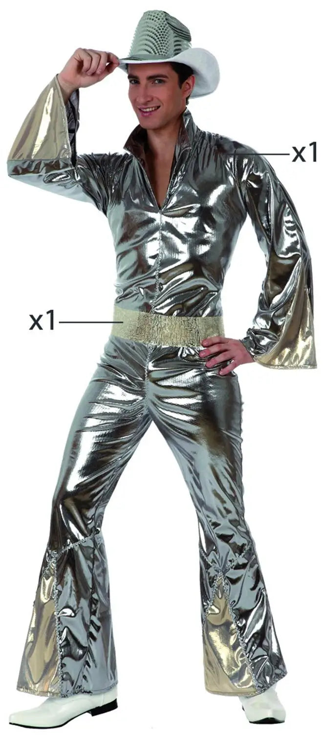 60S Disco Costume for Men Party Clothing Outfit Jumpsuit Costumes