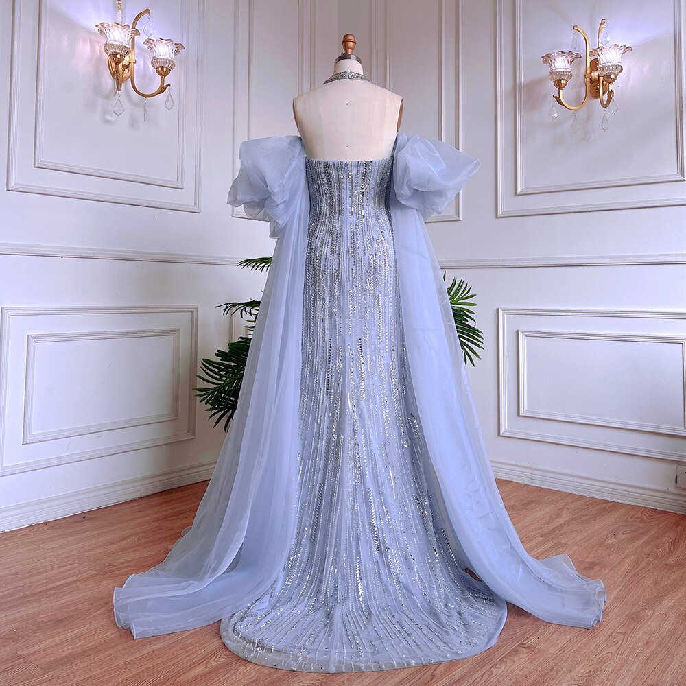 Crystal Beaded Evening Dress