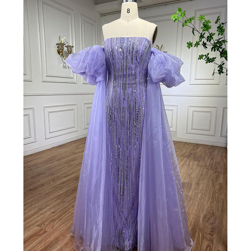 Crystal Beaded Evening Dress