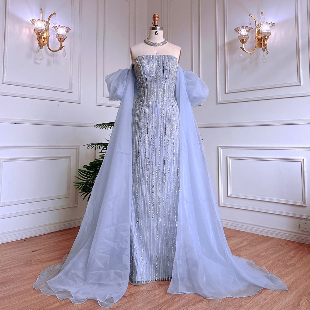 Crystal Beaded Evening Dress