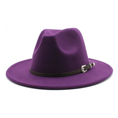 British Style Felt Jazz Fedora Hat