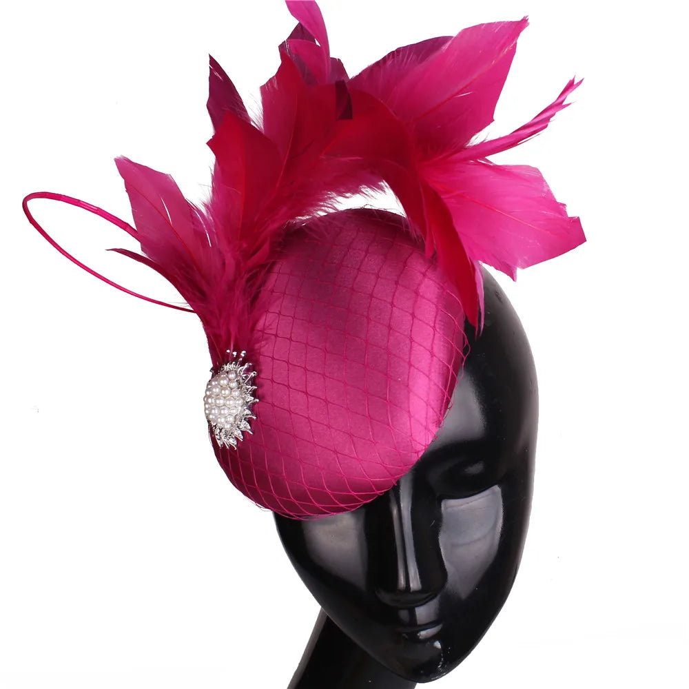 Satin Hair Fascinator Hat