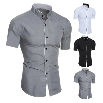 Men Top Soft Slim Fit Men Shirt