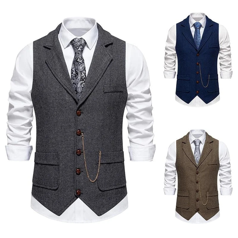 Single Breasted Chain Formal Waistcoat