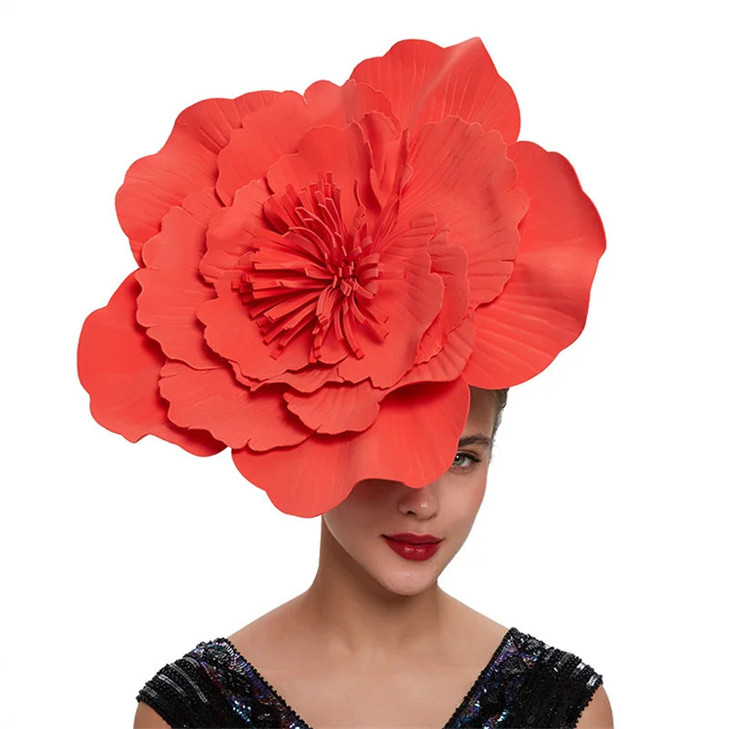 Large Flower Fascinator Hat Headdress