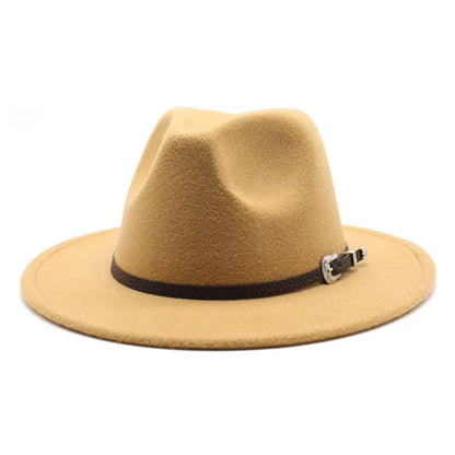 British Style Felt Jazz Fedora Hat