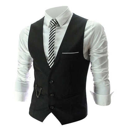 Slim Fit Men's Suit Vest