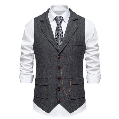 Single Breasted Chain Formal Waistcoat