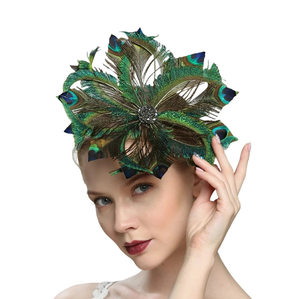 Peacock Fascinator Hat