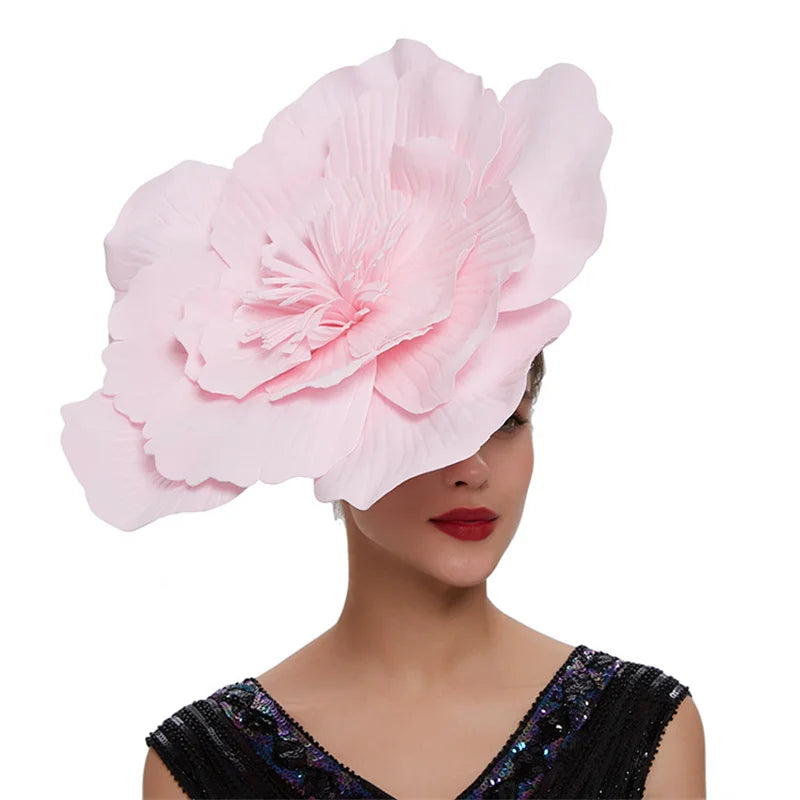 Large Flower Fascinator Hat Headdress