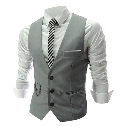 Slim Fit Men's Suit Vest