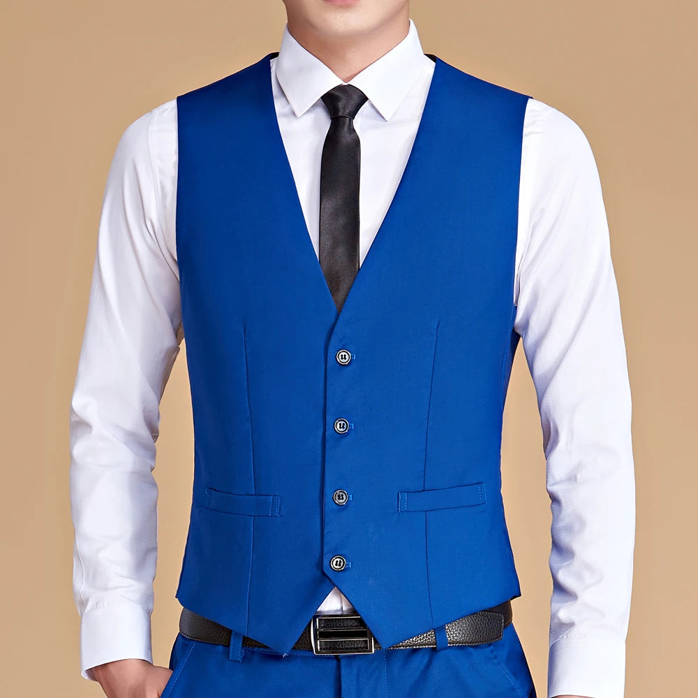 Single Breasted Slim Large Size Business Vest