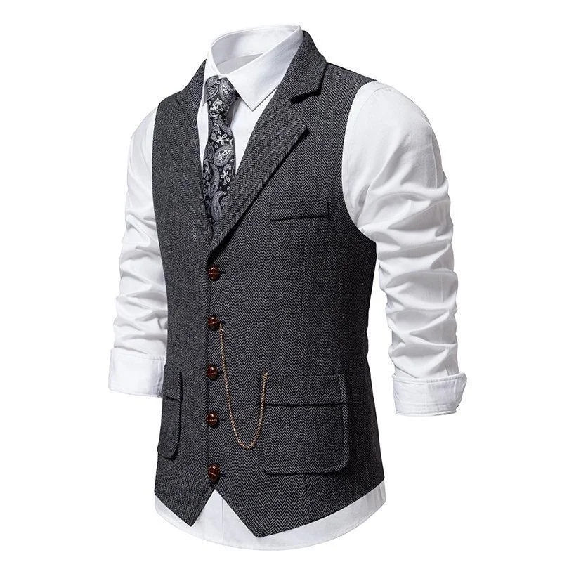 Single Breasted Chain Formal Waistcoat