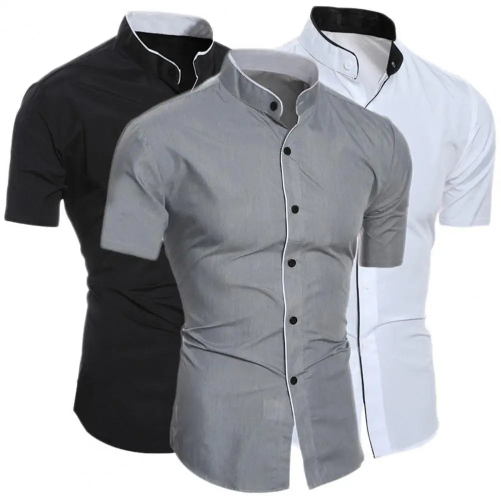 Men Top Soft Slim Fit Men Shirt