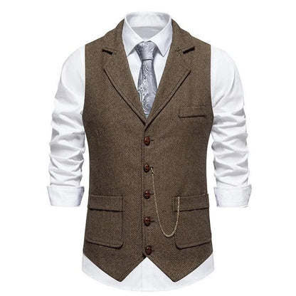 Single Breasted Chain Formal Waistcoat