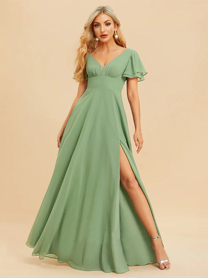 Chiffon Simple Bridesmaid Party Dress