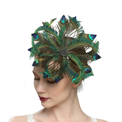 Peacock Fascinator Hat