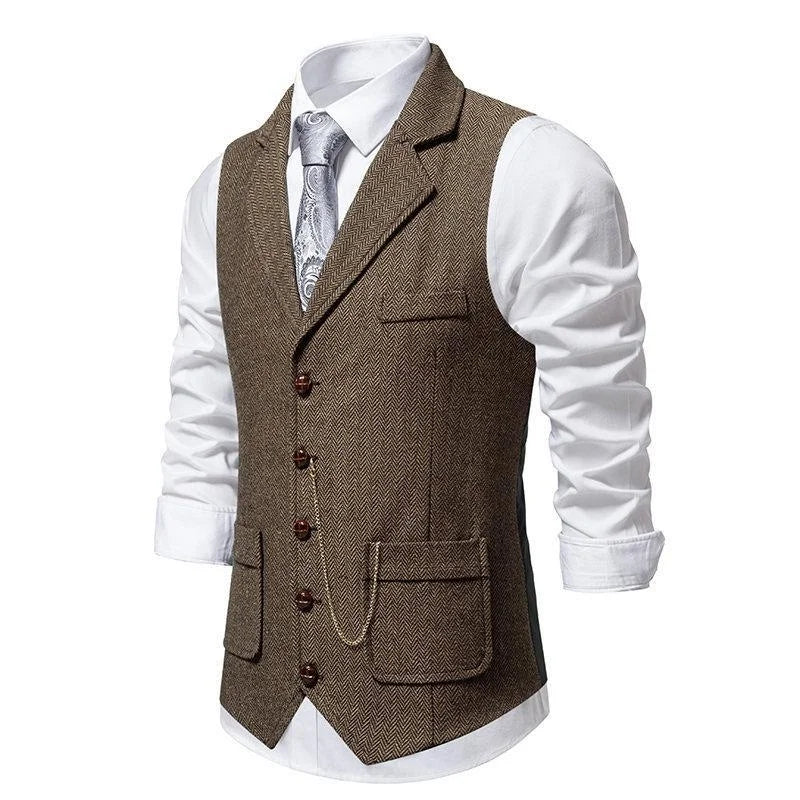 Single Breasted Chain Formal Waistcoat