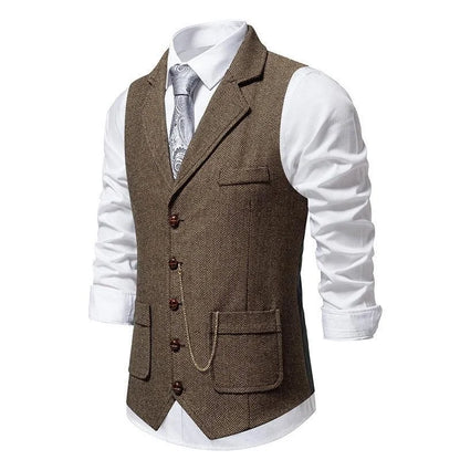 Single Breasted Chain Formal Waistcoat