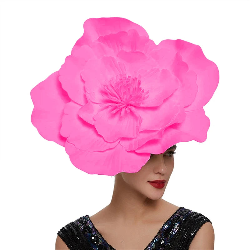 Large Flower Fascinator Hat Headdress