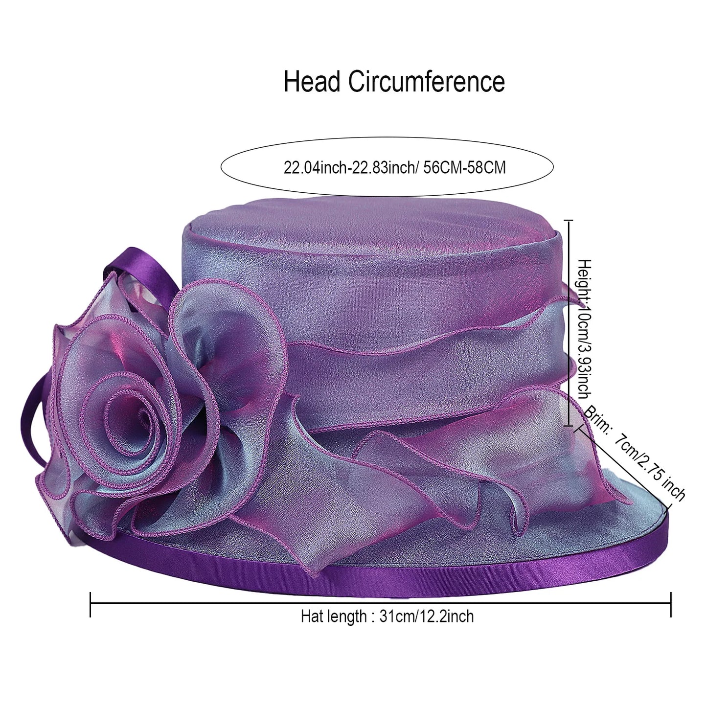 Formal Tea Party Derby Hats For Women