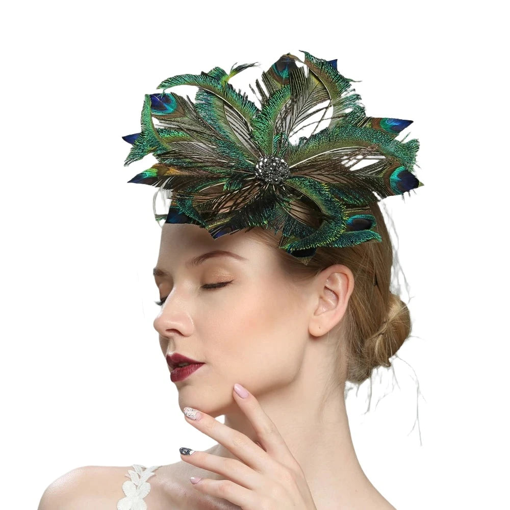 Peacock Fascinator Hat