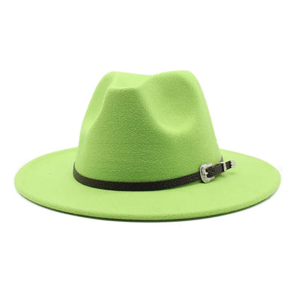 British Style Felt Jazz Fedora Hat