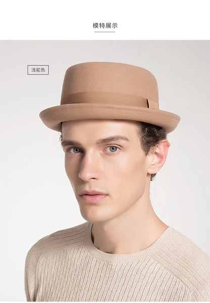 Wool Fedora Hat For Men