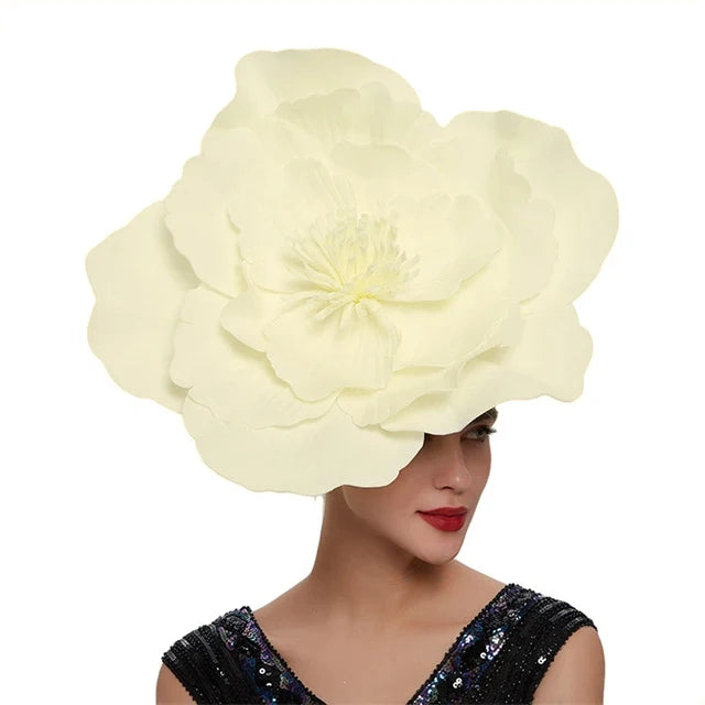 Large Flower Fascinator Hat Headdress