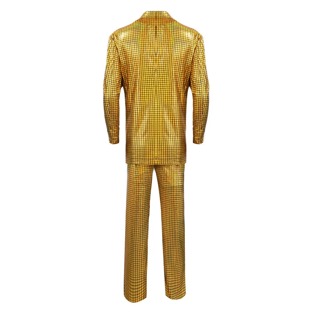 Retro 70S 80S Disco Dance Cosplay Costume Adult Men Coat Pants Outfits Halloween Carnival Party Suits