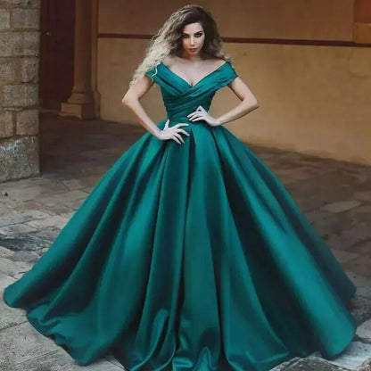 Boat Neck Satin Wedding Bridesmaid Maxi Dress Elegant Long Prom Evening Cocktail Party Dress Bridesmaid Dress