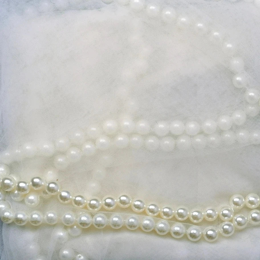 Wedding Veil with Pearls Edge